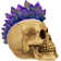 Psychedelic Crystal Skull with Light Up Mohawk 17cm